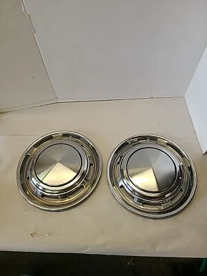 *Conjunto de 2* 1971-1978 Vintage Ford Pinto 13" Tampa de Roda Calota USADA BOM CONJUNTO FABRICANTE DE EQUIPAMENTO ORIGINAL - Imagem 1 de 4