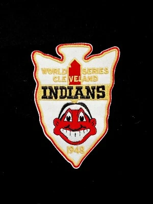 RARE 1948 Cleveland Indians World Series Patch 4.25in. Official Sew On Iron - Image 1 of 3