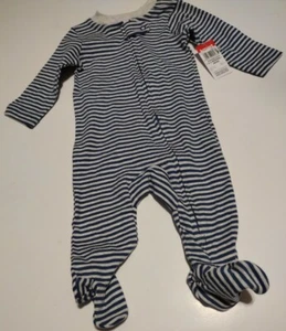 Little Wonders Azul Gris a Rayas Bebé Bebé Pies Dormidor Gris Nuevo con Etiquetas 0-3 Meses - Imagen 1 de 4