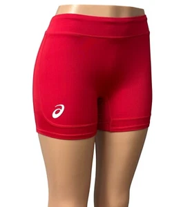 Pantalones Cortos de Entrenamiento Atléticos Sólidos para Mujer ASICS Estilo # 2054A020, Rojo, L - Imagen 1 de 9