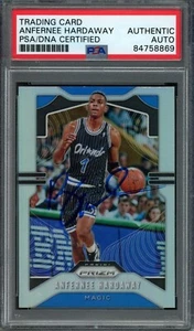 2019-20 Panini Prizm Anfernee Hardaway #12 Card Signed Magic PSA/DNA 176118 - Picture 1 of 2