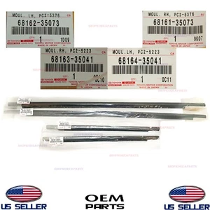 Genuine Front & Rear Door Window Glass Weatherstrip set 4pc OEM FJ Cruiser 07-14 - Picture 1 of 7