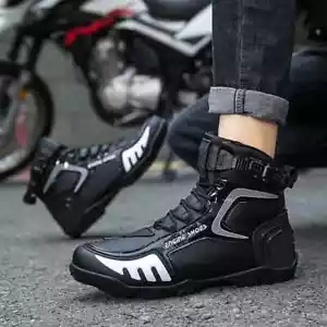 Wear-Resistant Windproof Motorcycle Protective Boots Off-Road Rider Support - Picture 1 of 24