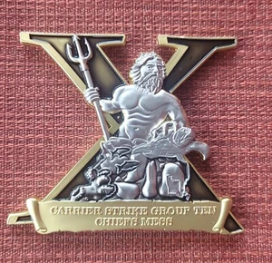 Moneda Carrier Strike Group Ten Challenge Chief Suboficial Mess Hampton Roads - Imagen 1 de 2
