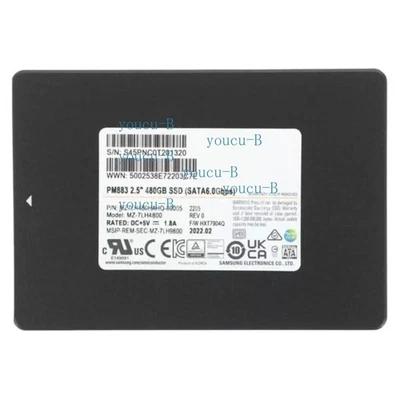 Samsung PM883 480GB SSD 2.5" 6Gbps SATA MZ7LH480HAHQ-00005 Solid State Drive - Image 1 of 2