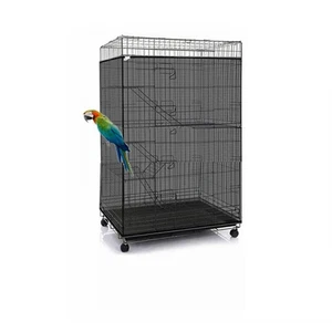 Adjustable Birdcage Seed Catcher Feather Catcher Bird Cage Cover Net Airy Sof... - Picture 1 of 5