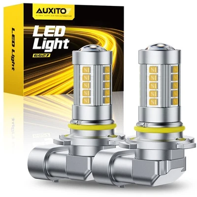 AUXITO CANBUS 9006 Bombillas LED antiniebla súper ámbar sin errores 3000K brillante EOA Foto 1 de 4