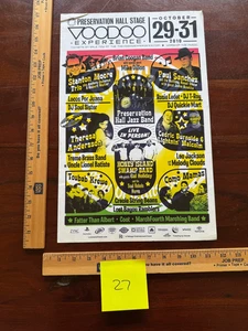 2010 PRESERVATION HALL NEW ORLEANS VOODOO EXPERIENCE POSTER COMO MAMA, JAZZ - Foto 1 di 6