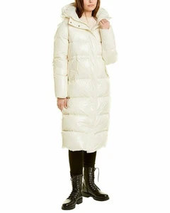 SERIES by Nicole Benisti Tanguay Puffer Down Hooded Coat Size M NEU Neu mit Etikett - Bild 1 von 24