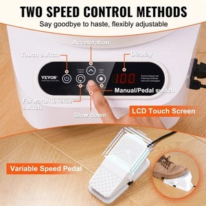 11 Inch Electric For Pottery Wheel 450W Foot Pedal Ceramic Wheel with LCD Touch - Picture 1 of 8