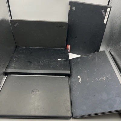 5 Laptop 2 Dell Latitude E5500 E5450 y 2 Lenovo Thinkpad 1 Asus para repuestos/reparación Foto 1 de 4