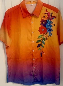 OP Men S/S B/F Hawaiian Shirt Medium NWT (F041) - Picture 1 of 1