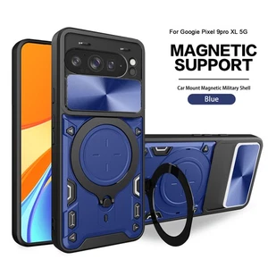 Funda a prueba de golpes con soporte de anillo magnético para Google Pixel 9Pro XL/8Pro/9A/8 - Imagen 1 de 16