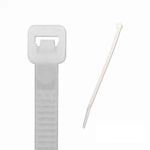 6 Inch Nylon Cable Wire Zip Tie 50 lbs - Natural White 500 Pack Lot Pcs Qty - Afbeelding 1 van 4