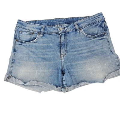 Pantalones cortos de mezclilla relajados H&M recortados para mujer 12 grunge country western 3468 Foto 1 de 4