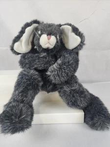 New TY gray white BLOSSOM THE BUNNY rabbit plush stuffed animal toy 15" tag - Picture 1 of 2
