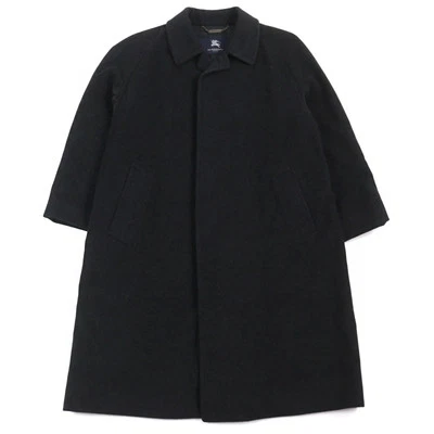 Burberry London 100% cashmere Balmacaan Coat Dark gray EX cond limited From JP - Image 1 of 4