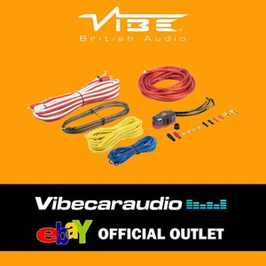 Vibe CL4AWKT-V7 4 AWG Gauge Power Ground RCA Complete Amplifier Wiring Kit - Picture 1 of 1