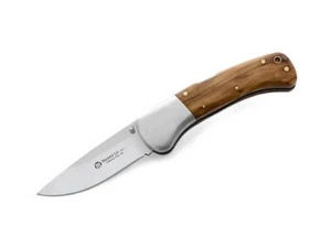 Maserin M759OL - 80mm Stainless Steel Hunting Knife (Olive Wood Handle) - Picture 1 of 1