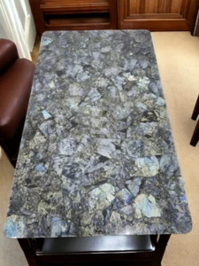 48"x30" Labradorite Stone Center Sofa Dining Table Top Handmade Furniture Decors - Picture 1 of 7