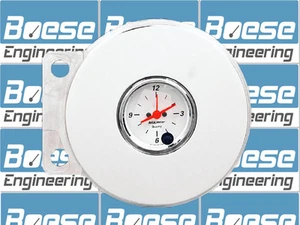 41 42 46 47 48 Chevy Car Aluminum Clock Insert w/ Auto Meter Arctic White - Picture 1 of 3