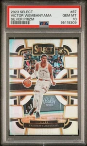Tarjeta de novato Panini Select Victor Wembanyama 2023-24 RC SILVER PRIZM #87 - PSA 10 - Imagen 1 de 3