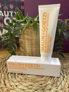 MALIN + GOETZ - LSF30 Sonnencreme - für Gesicht - 50ml - Ablaufdatum 07/25 - Neu & Versiegelt - Bild 1 von 2