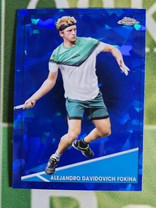 2021 Topps Chrome Tennis Sapphire #15 ALEJANDRO DAVIDOVICH FOKINA Card
