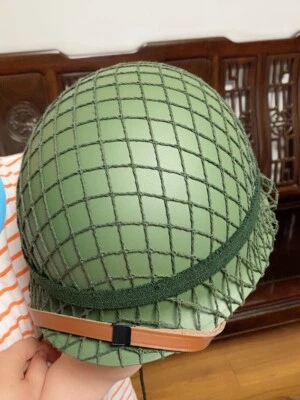Halloween Cosplay Casco Segunda Guerra Mundial EE. UU. M1 Casco Verde Táctico Disturbio Capas Dobles Nuevo Foto 1 de 4