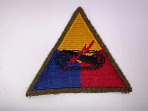 WWII Era Army Woolie Armored Division Shoulder Patch JJ - Picture 1 of 2