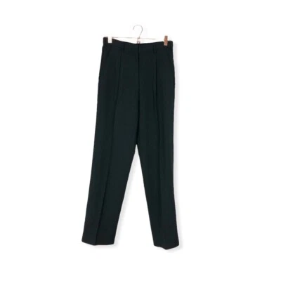 Cintas Women’s Uniform Dress Pants Slacks Pleated Front Black 4 Reg - Image 1 of 4