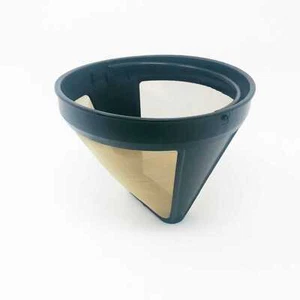DeLonghi Krups Braun Melitta Rowenta Permanentfilter Größe 4 Goldton-Dauerfilter - Bild 1 von 5