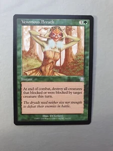 Giftiger Atem, MTG Mercadian Masken (1999) ungewöhnlich grün Instant NM - Bild 1 von 2