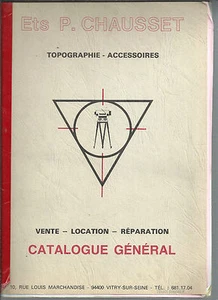 Catalogue 1985 Chausset Topographie Accessoires REF E28 @ - Bild 1 von 1