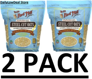 2 PACK - Bob's Red Mill Steel Cut Oats Whole Grain 54 oz - Total 108 oz - Picture 1 of 8