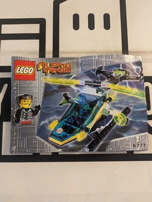 Lego Alpha Team 6773 Alpha Team Helicopter Instruction Booklet Only 2001 Vintage - Image 1 of 2