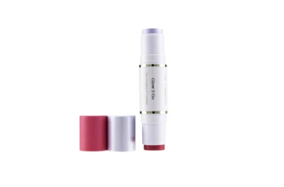 Nuevo maquillaje Clarins Glow 2 Go rubor e iluminador dúo # 01 rosa brillante 2x4,5 g B33 Foto 1 de 4