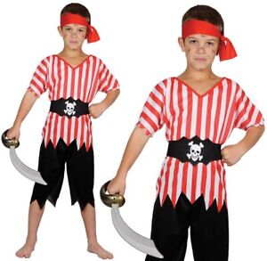 Childs High Seas Pirate Fancy Dress Costume Kids Childrens Book Day Outfit w