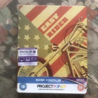 Easy Rider - Project Pop Art - Limited Edition Steelbook [2015 Blu-ray] Like New - Image 1 of 4