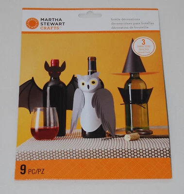 New Martha Stewart Halloween-Themed Animal Masquerade Bottle Decorations 9pc Kit - Image 1 of 4