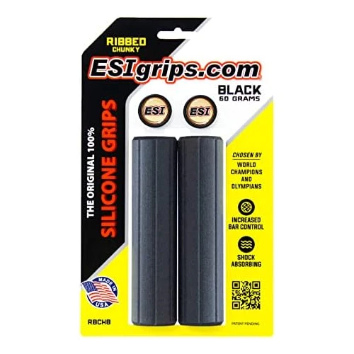 Ribbed Chunky ESI Grips (Black) - Image 1 of 1