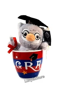 Taza de gres sopa café sopa búho graduación regalo fino elegante en 21 oz nueva con etiquetas - Imagen 1 de 24