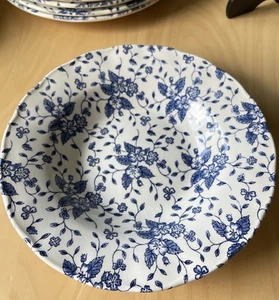 Vintage Royal Tudor Bouquet by Grindley SUPPENSCHÜSSEL blau weiß Chintz Englisch - Bild 1 von 7