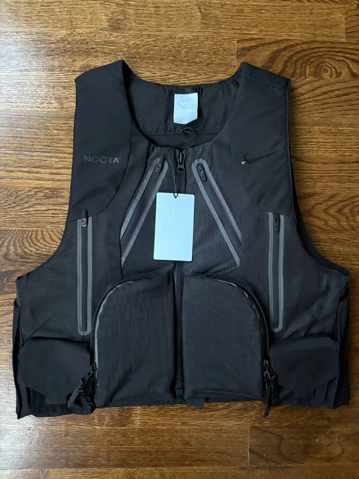 Nike Air Drake Nocta Tactical Vest Mens retro XS Black DA3940-010 RARE
