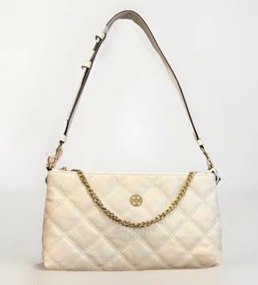 Bolso de hombro para mujer Tory Burch Willa cremallera crema/brie marfil Foto 1 de 4