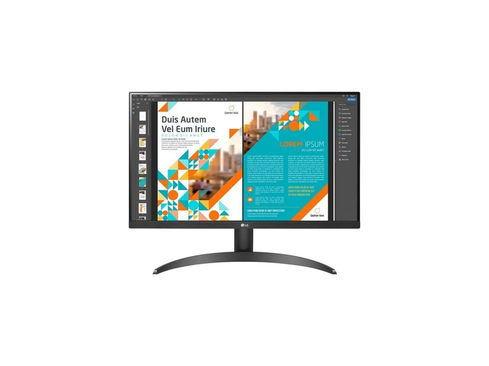 LG 24QP500-B 24'' QHD IPS HDR 10 FreeSync Monitor - Black - Image 1 of 2