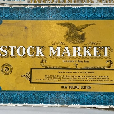 Stock Market Board Game New Deluxe Edition 1968 No. 4821 By Whitman Incomplete - Image 1 of 4