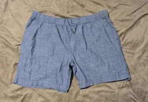 Sonoma Freizeitshorts Herren blau Kordelzug vorne flach 38 - Bild 1 von 6