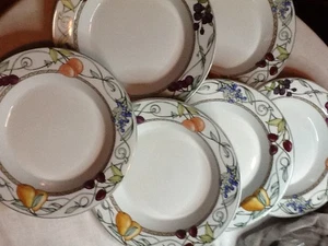 DANSK PASTASCHALEN (SECHS) 8 3/4" UMBRISCHE FRÜCHTE PORTUGAL 11*16*23A - Bild 1 von 5