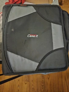 Case It KING SIZED ZIP TAB 4" 3-Ring Binder w/Expanding File/Handle & Strap-NEW - Picture 1 of 2